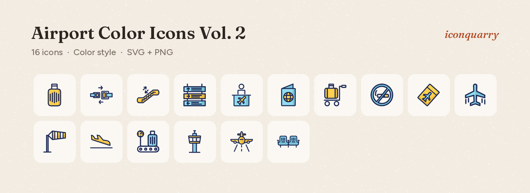 All icons in Airport Color Icons Vol. 2