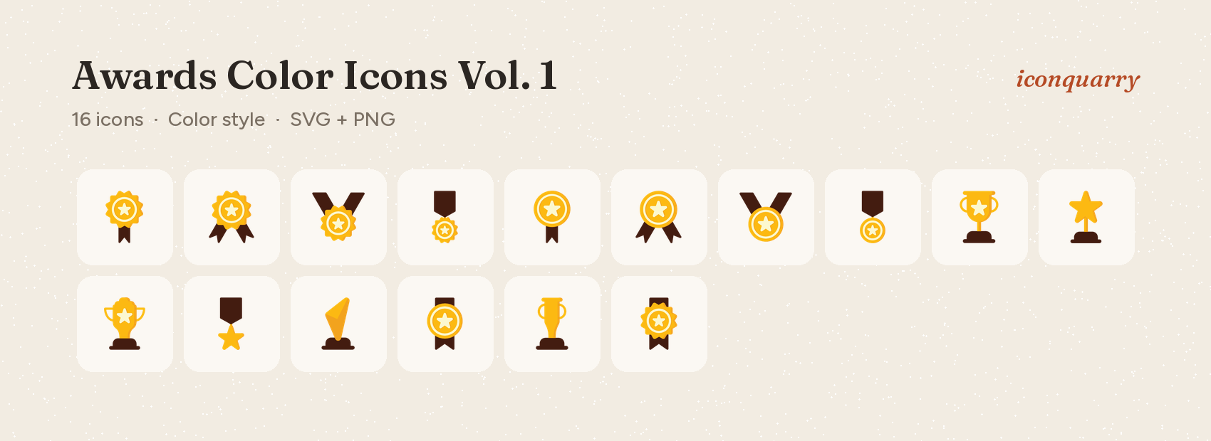 All icons in Awards Color Icons Vol. 1