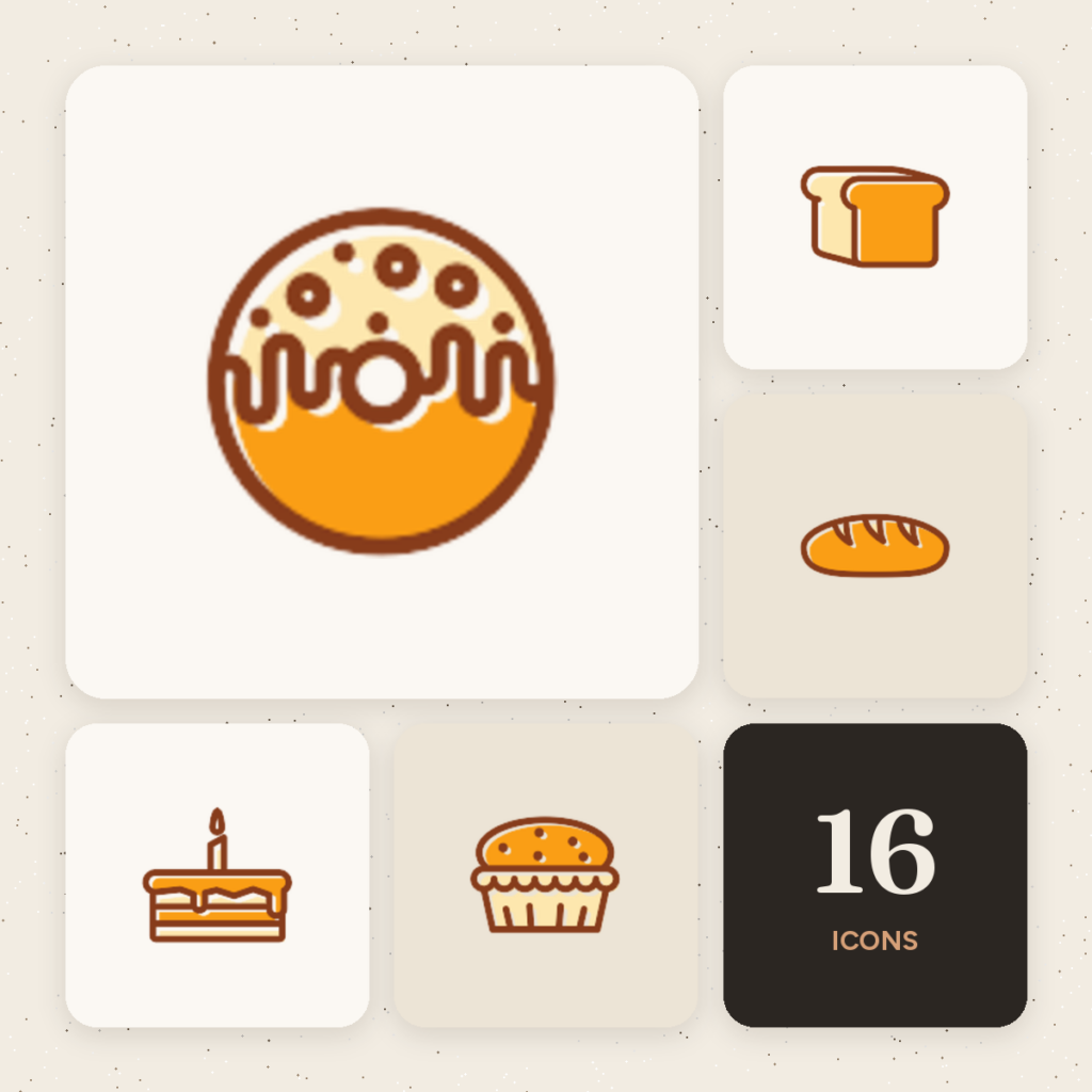 Bakery Color Icons cover