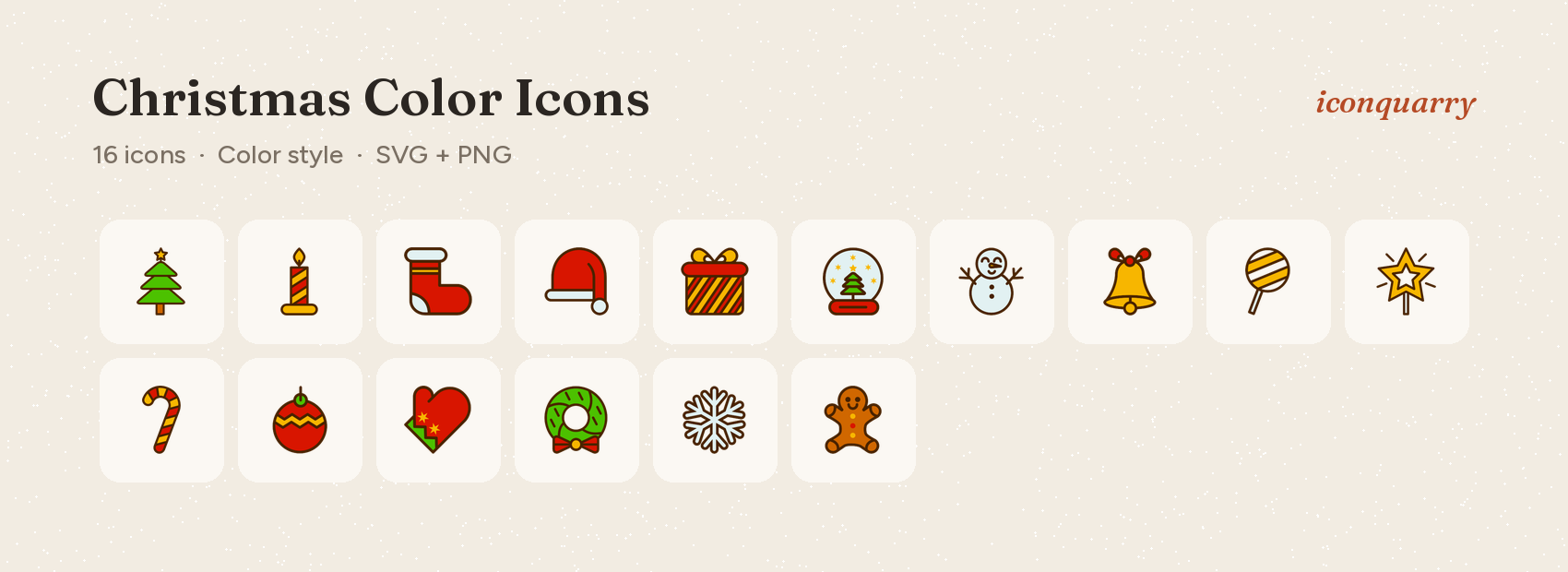 All icons in Christmas Color Icons