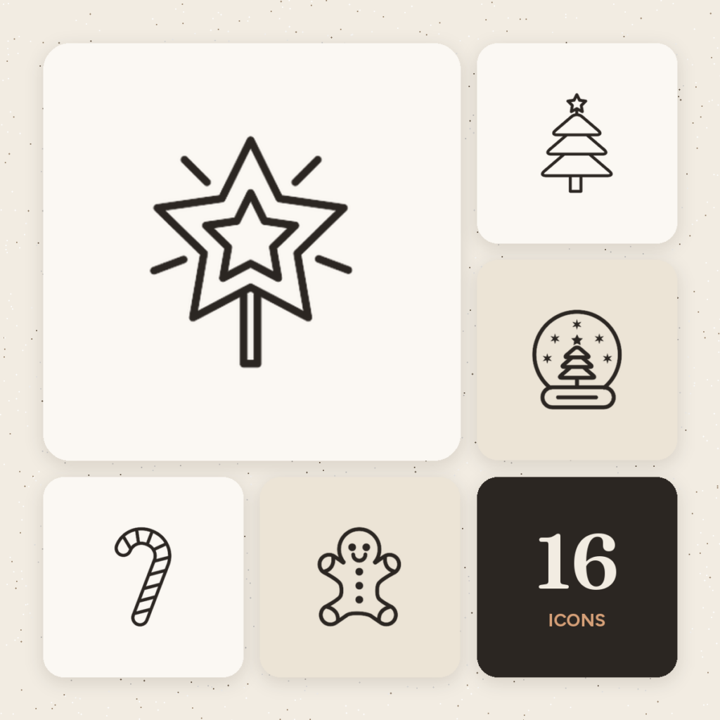 Christmas Outline Icons Vol. 2 cover