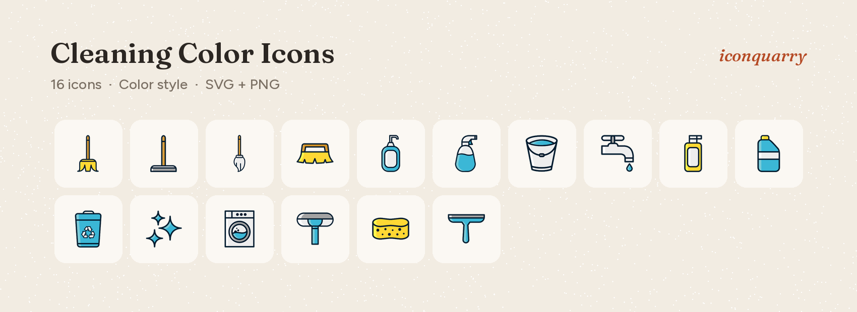 All icons in Cleaning Color Icons