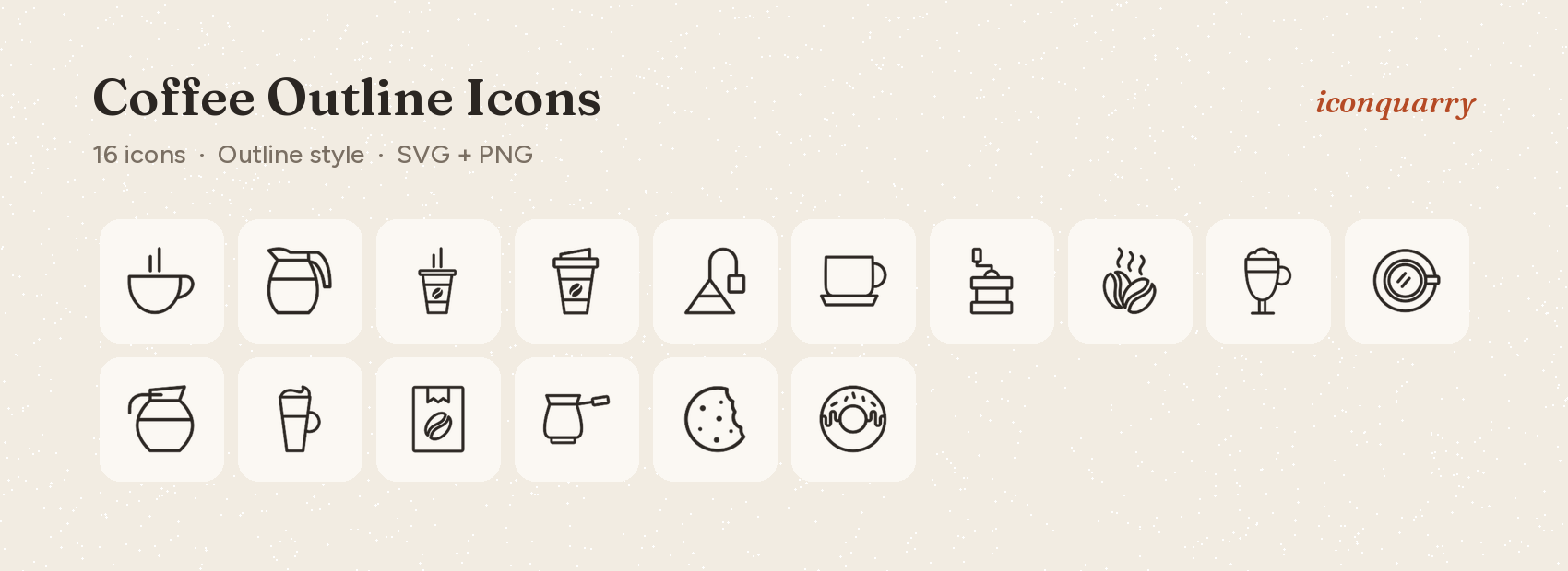 All icons in Coffee Outline Icons