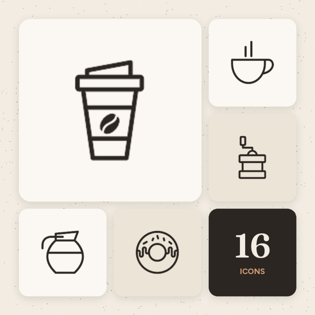 Coffee Outline Icons cover