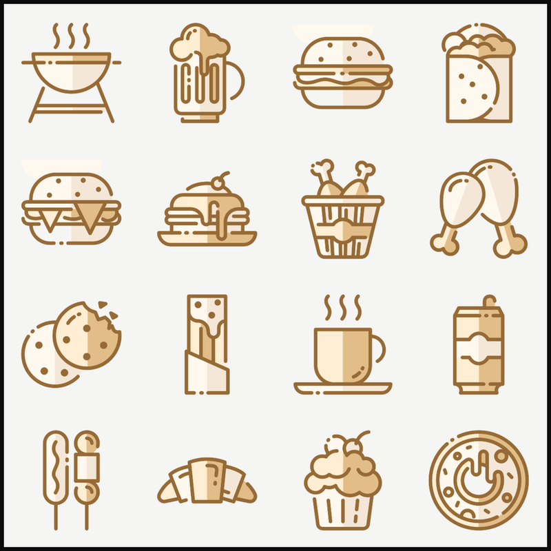 Color Fast Food Pack