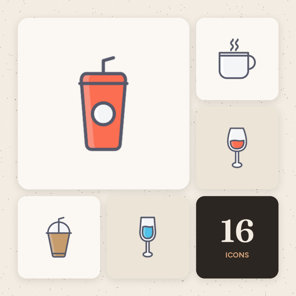 Drinks & Beverages Color Icons cover