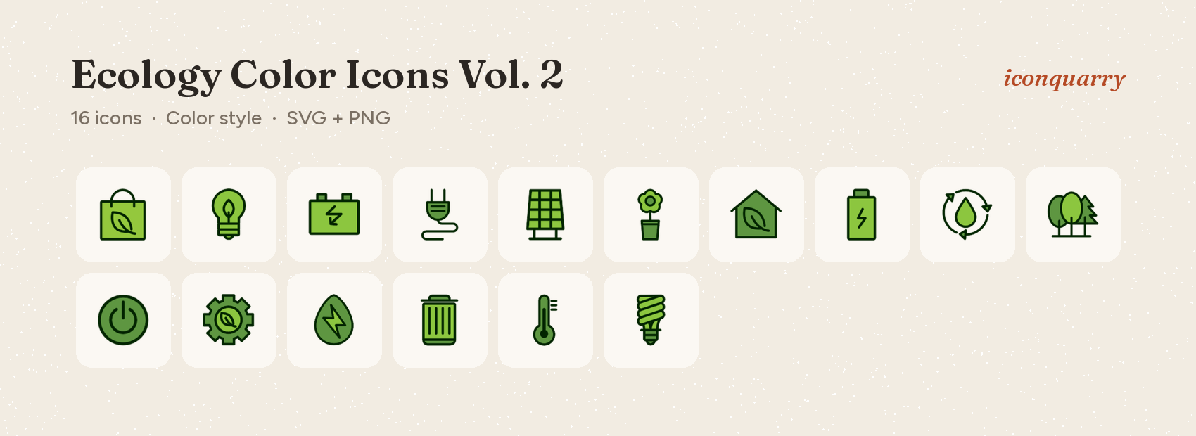 All icons in Ecology Color Icons Vol. 2