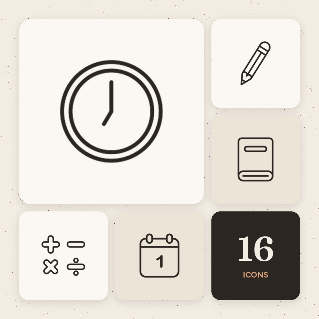 Education Outline Icons cover
