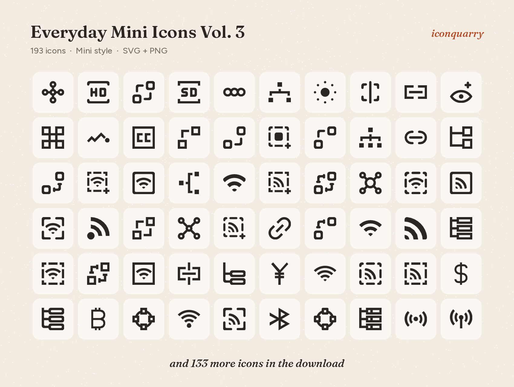 All icons in Everyday Mini Icons Vol. 3