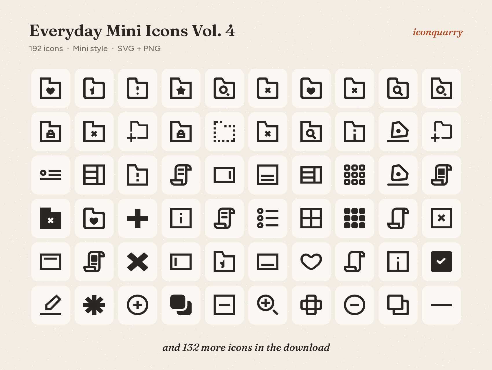 All icons in Everyday Mini Icons Vol. 4