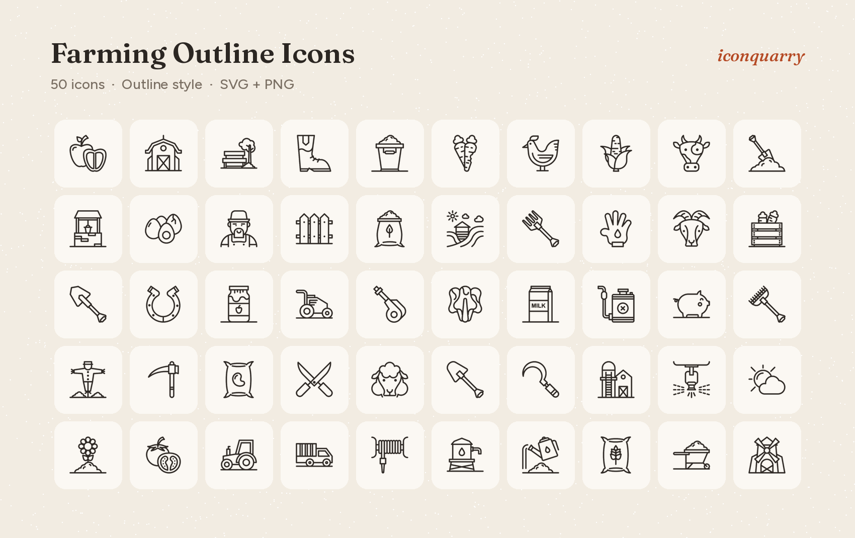 All icons in Farming Outline Icons