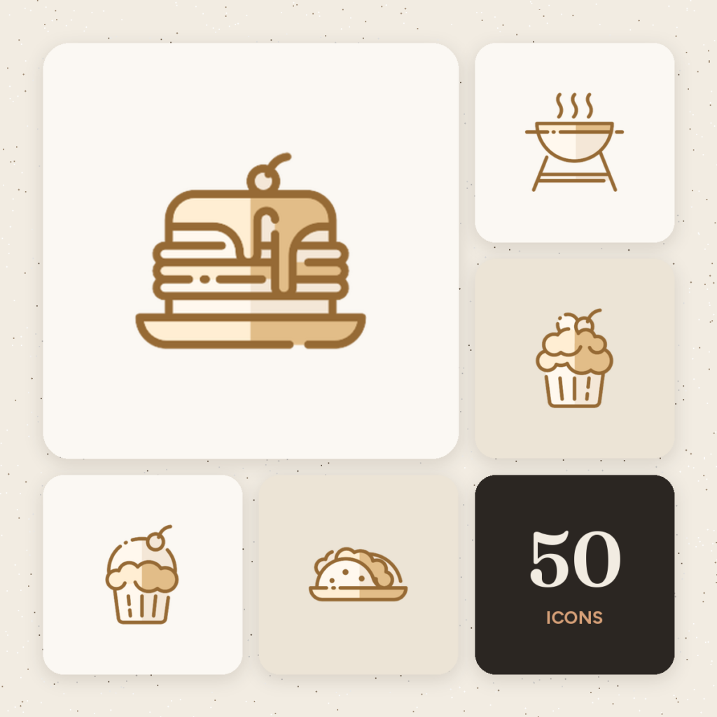 Fast Food Color Icons cover