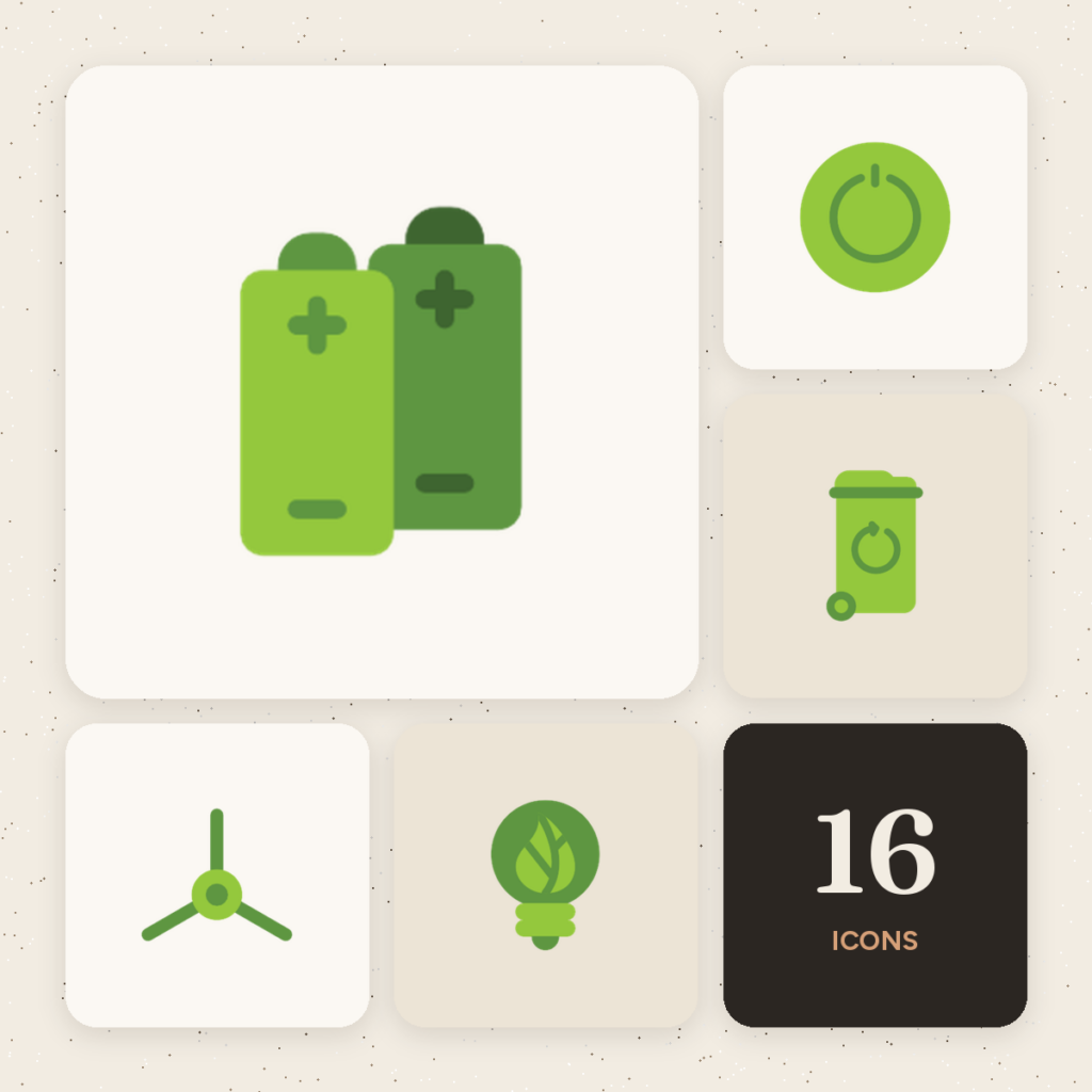Green Energy Color Icons Vol. 1 cover