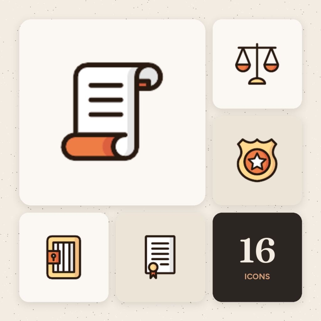 Law & Legal Color Icons cover