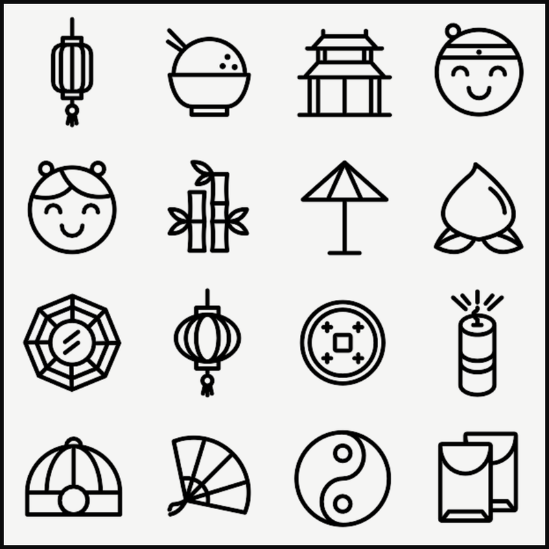 Line Chinese New Year Pack Vol 2