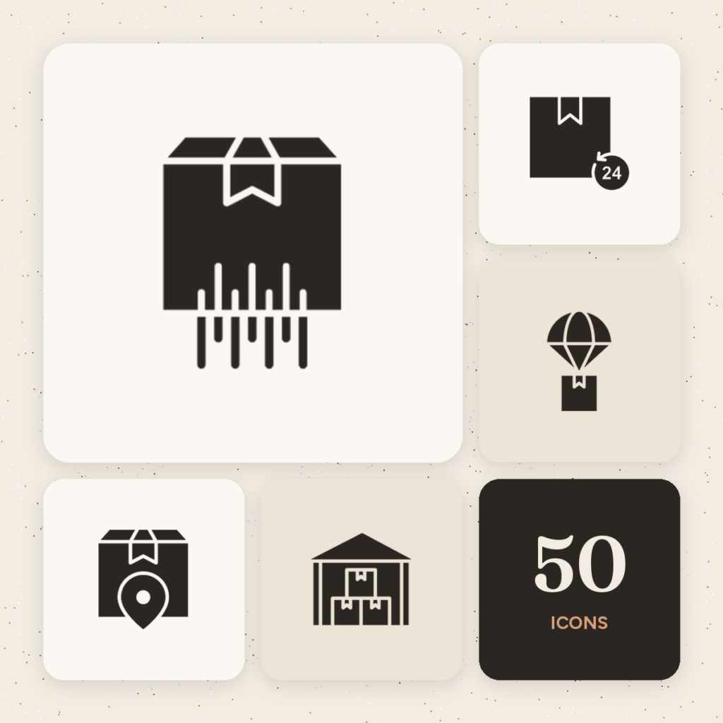 Logistics Solid Icons cover