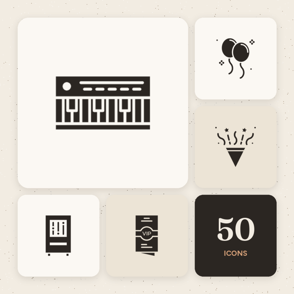 Party Outline Icons cover