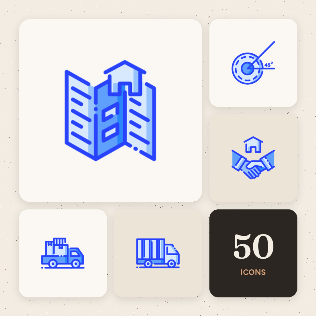 Real Estate Color Icons cover