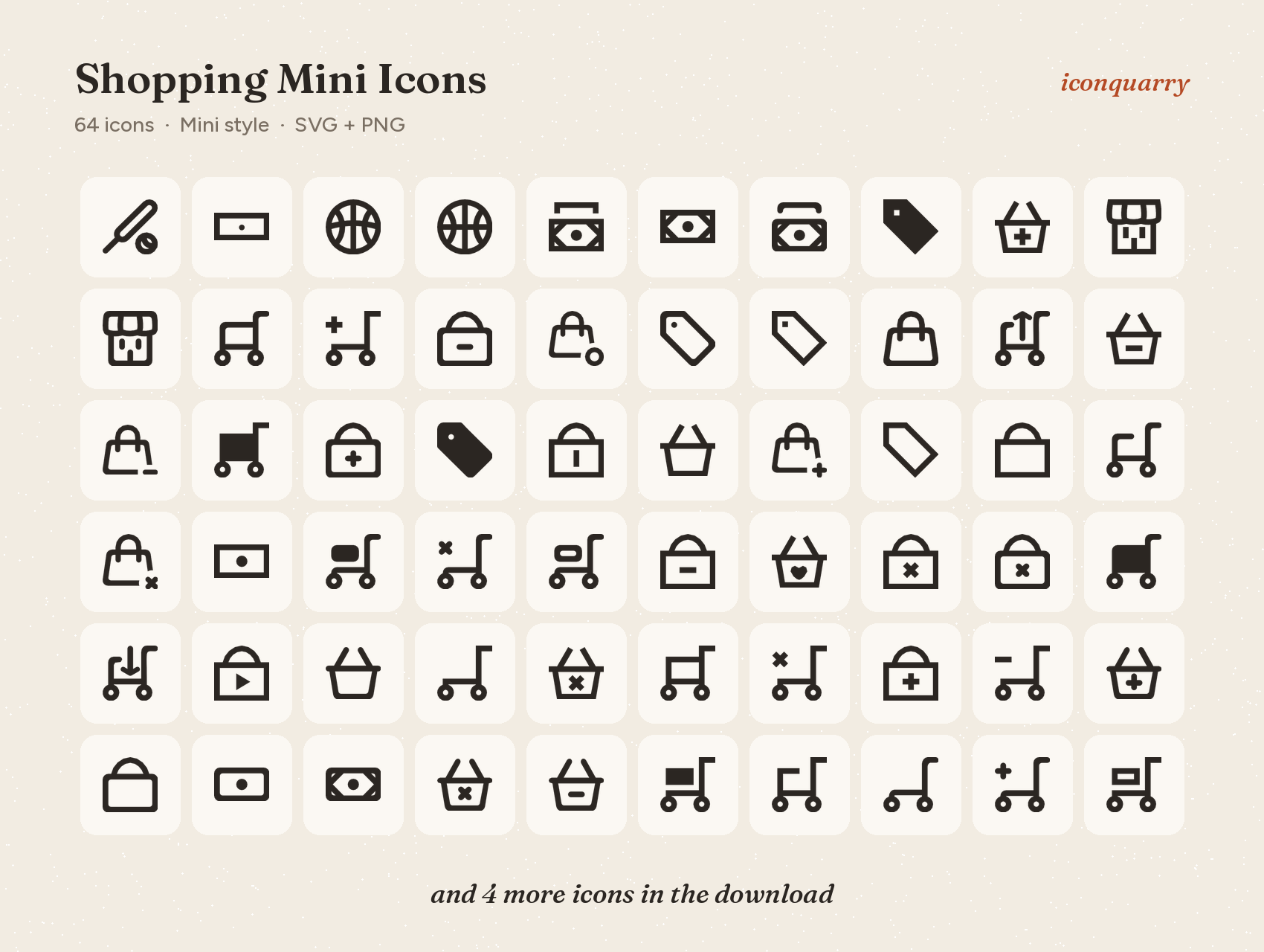 All icons in Shopping Mini Icons