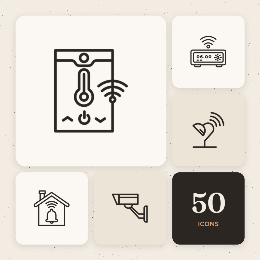 Smart Home Outline Icons cover