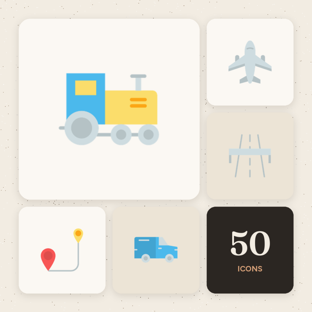 Transportation Color Icons cover