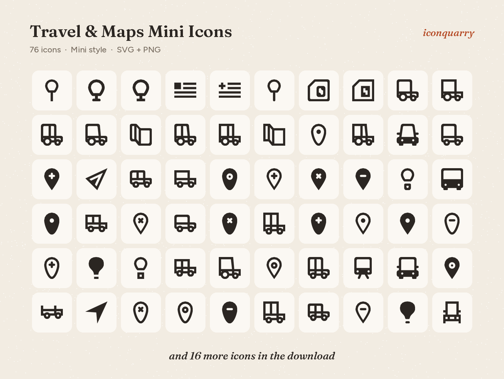 All icons in Travel & Maps Mini Icons
