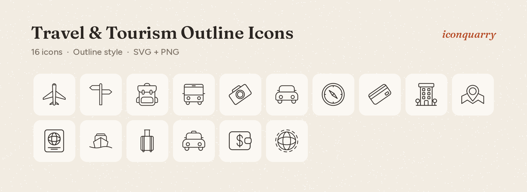 All icons in Travel & Tourism Outline Icons