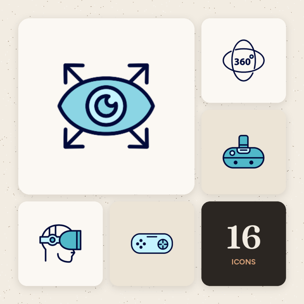 Virtual Reality Color Icons cover