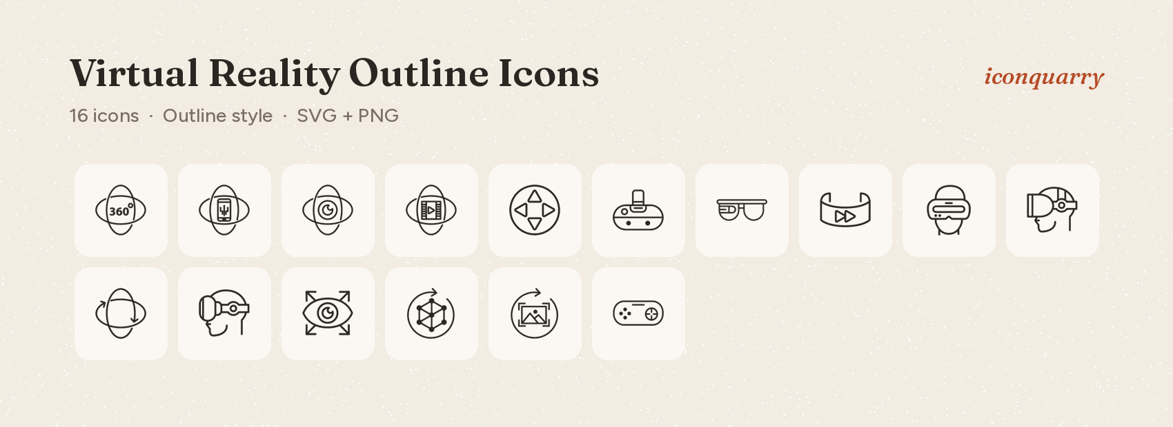 All icons in Virtual Reality Outline Icons