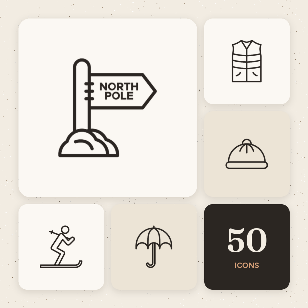 Winter Outline Icons cover